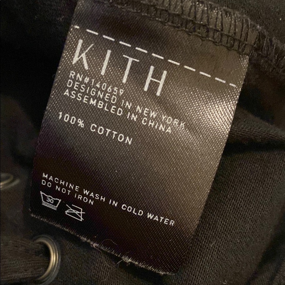 KITH Black Sleeveless COTTON Crop Back tie Top. - Picture 6 of 8